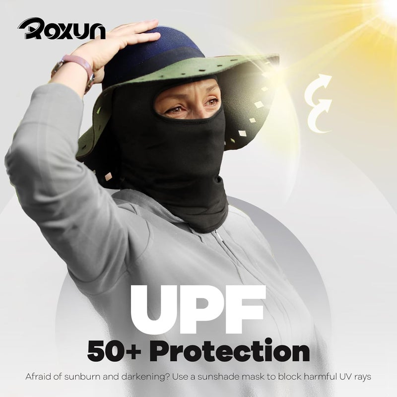 ROXUN Ski Mask Balaclava Shiesty, 2 Pack Cold Winter Warm Windproof Motorcycle Neck Gaiter for Men/Women - Image 4